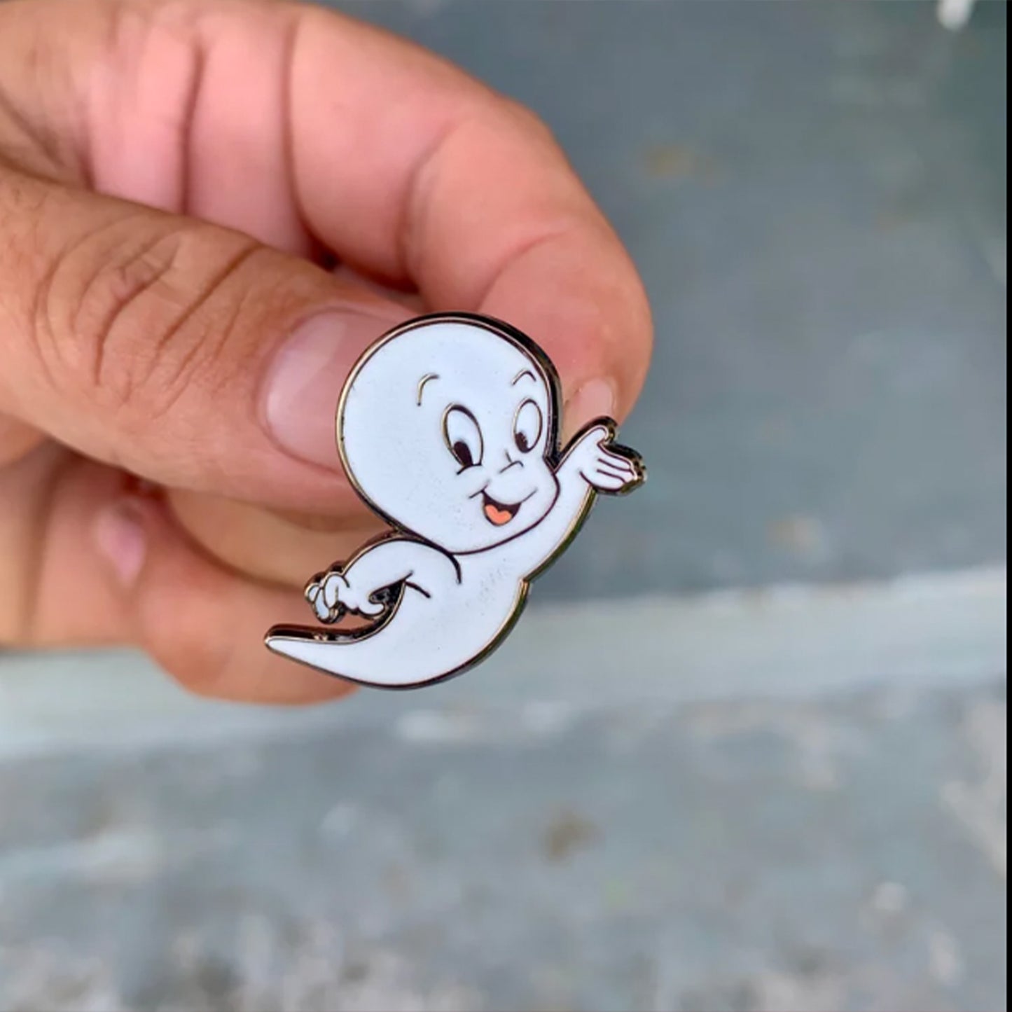 The Friendly Ghost Enamel Pin