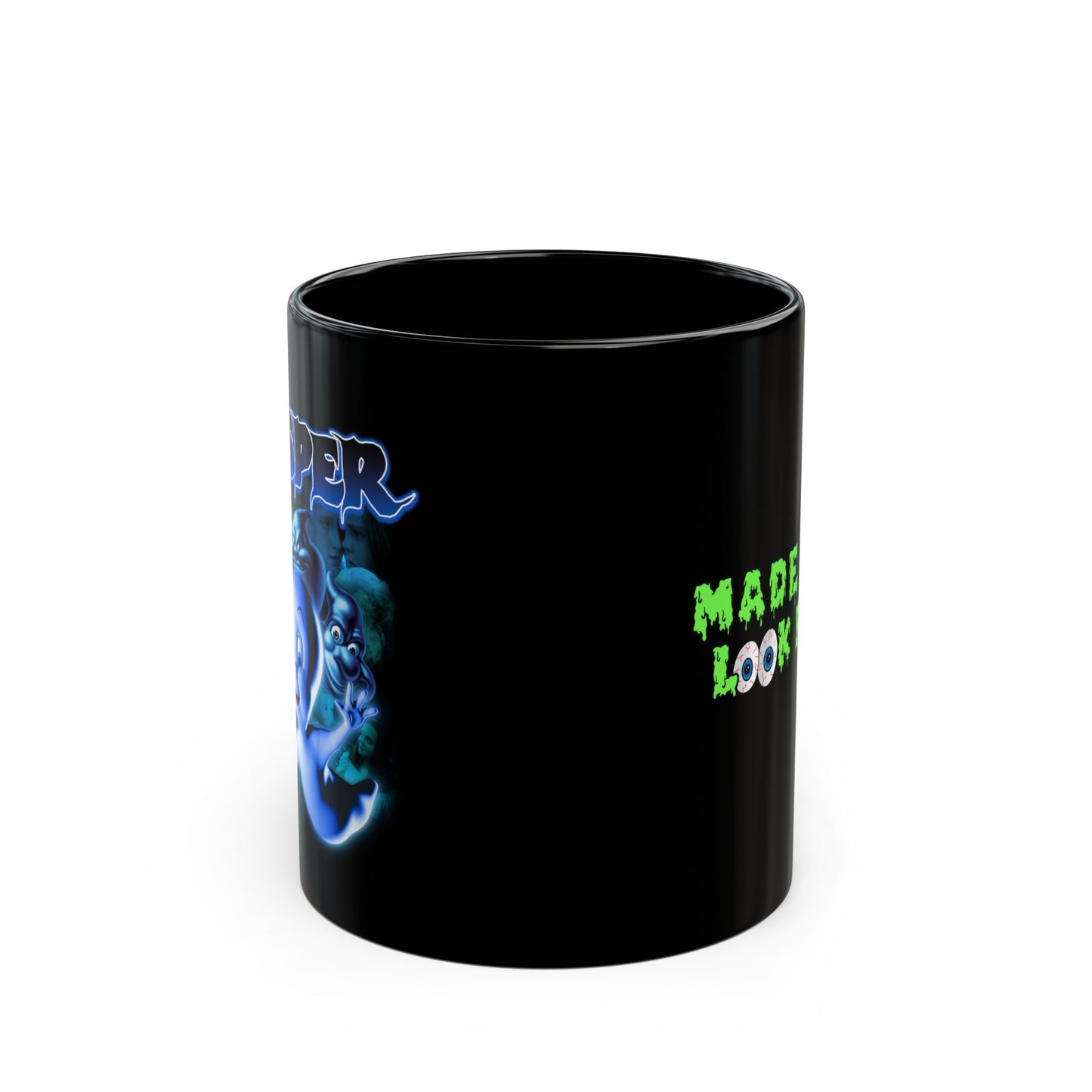 Caspy Black 11oz. Coffee Mug