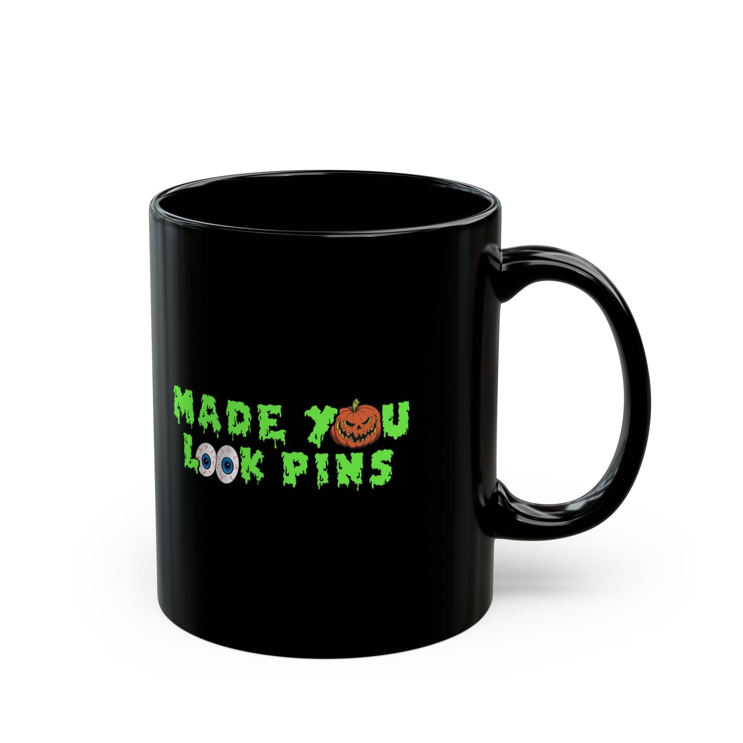 Caspy Black 11oz. Coffee Mug